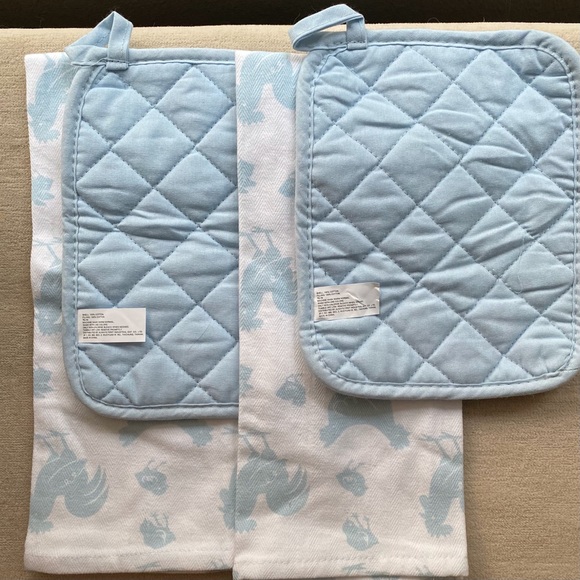 Kitchen Towel & Pot Holder Set Chicks,Chickens n Roosters NWT - Picture 8 of 10